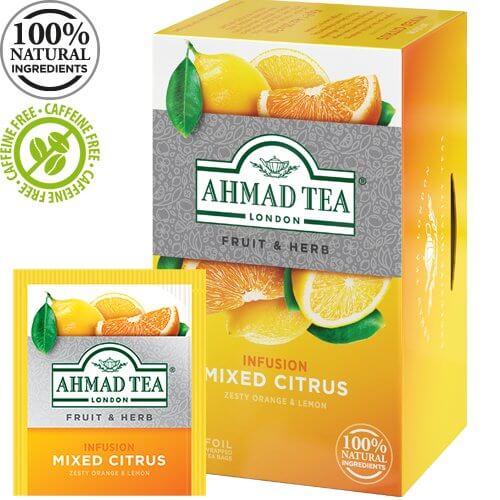 Té de hierbas Ahmad. Cítricos mixtos (20 bolsitas)