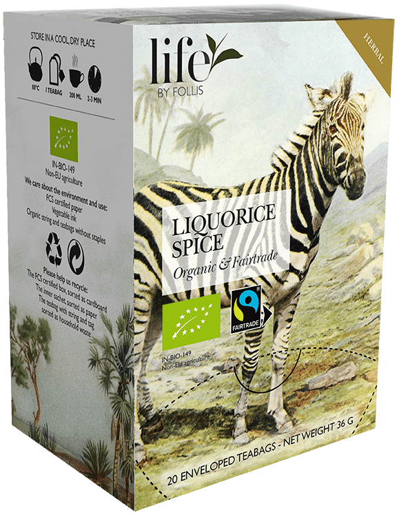 Licorice spices herbal tea Life by Follis 20 Teabags
