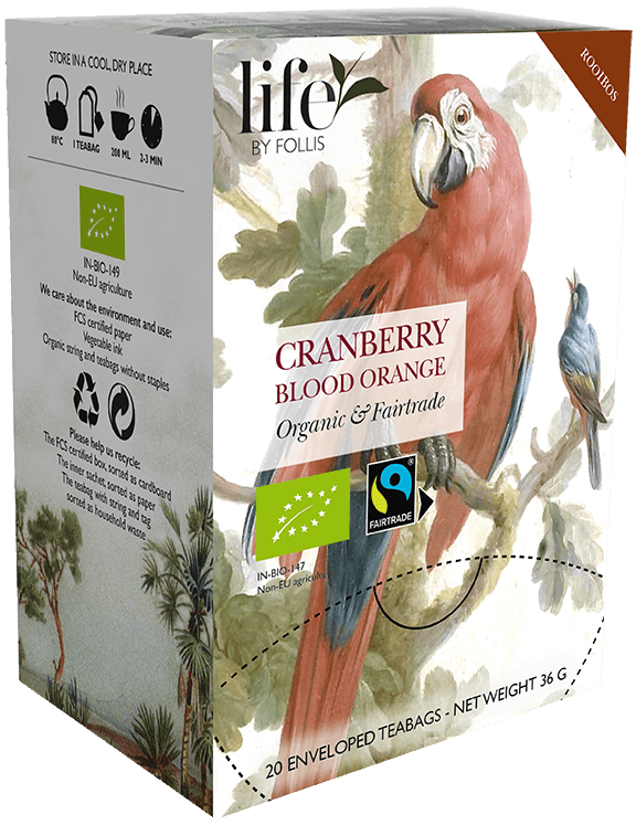 Cranberry blood orange Rooibos Life by Follis 20 Teabags