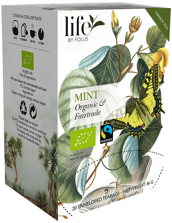 Té verde menta Life by Follis 20 bolsitas
