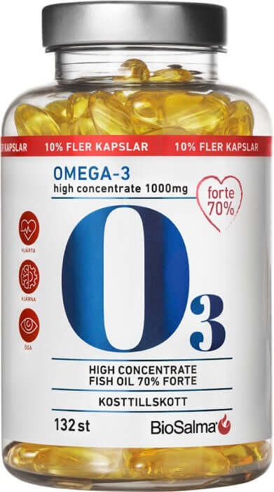 BioSalma Omega-3 Forte 70% 1000 mg 132 cápsulas