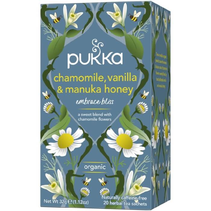 Pukka Manzanilla Vainilla y Miel de Manuka 20 bolsitas de té