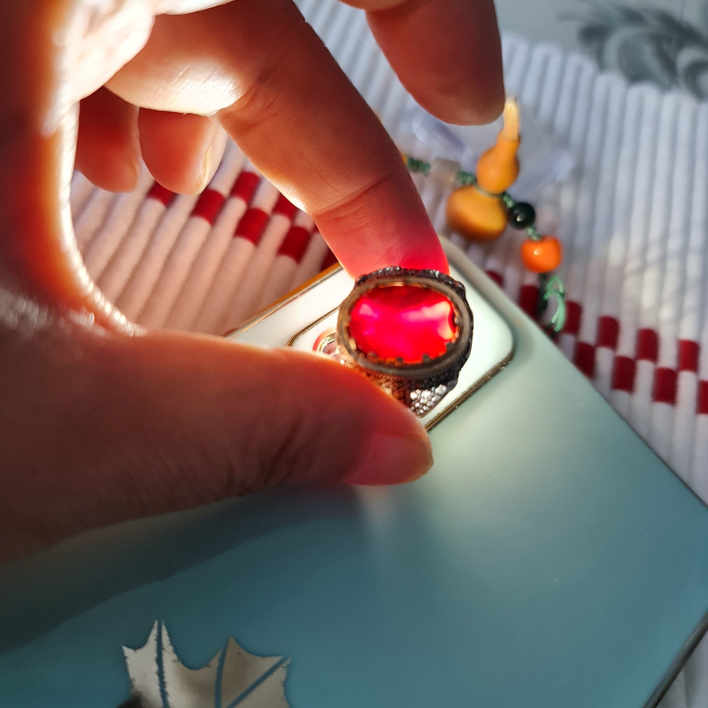 Yemeni Rare Genuine Agate 925 Silver Men's Ring DR03262