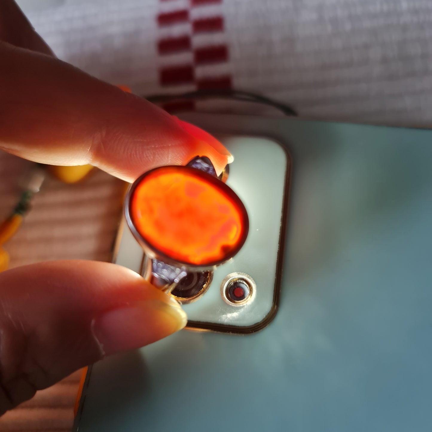 Yemeni Rare Genuine Agate 925 Silver Men's Ring DR03380
