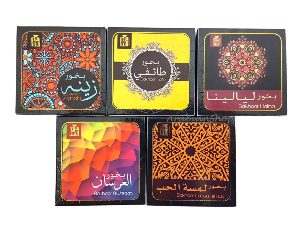 Silk Route BAKHOOR - Lialina / Lamsat / Taifei / Ursaan / Zynah INCENSE - Arabian Shopping Zone