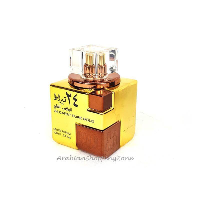 24 Carat Pure Gold Unisex 100ml EDP by Lattafa Perfumes - Arabian Shopping Zone