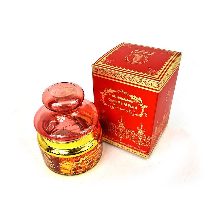 AL Haramain Oudh Ma Al Ward Bakhoor 50g - Arabian Shopping Zone