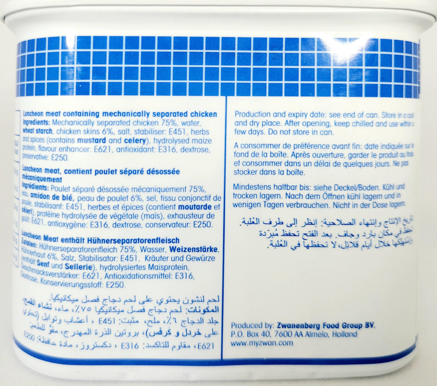 Zwan Chicken Luncheon 340g - Arabian Shopping Zone