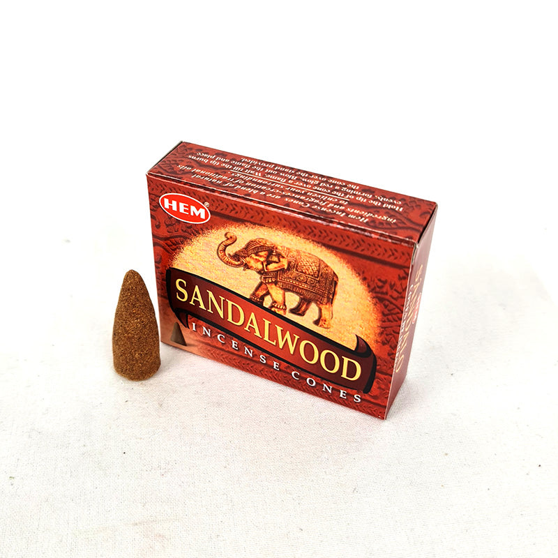 India Hem Incense Cones Amber 10pcs