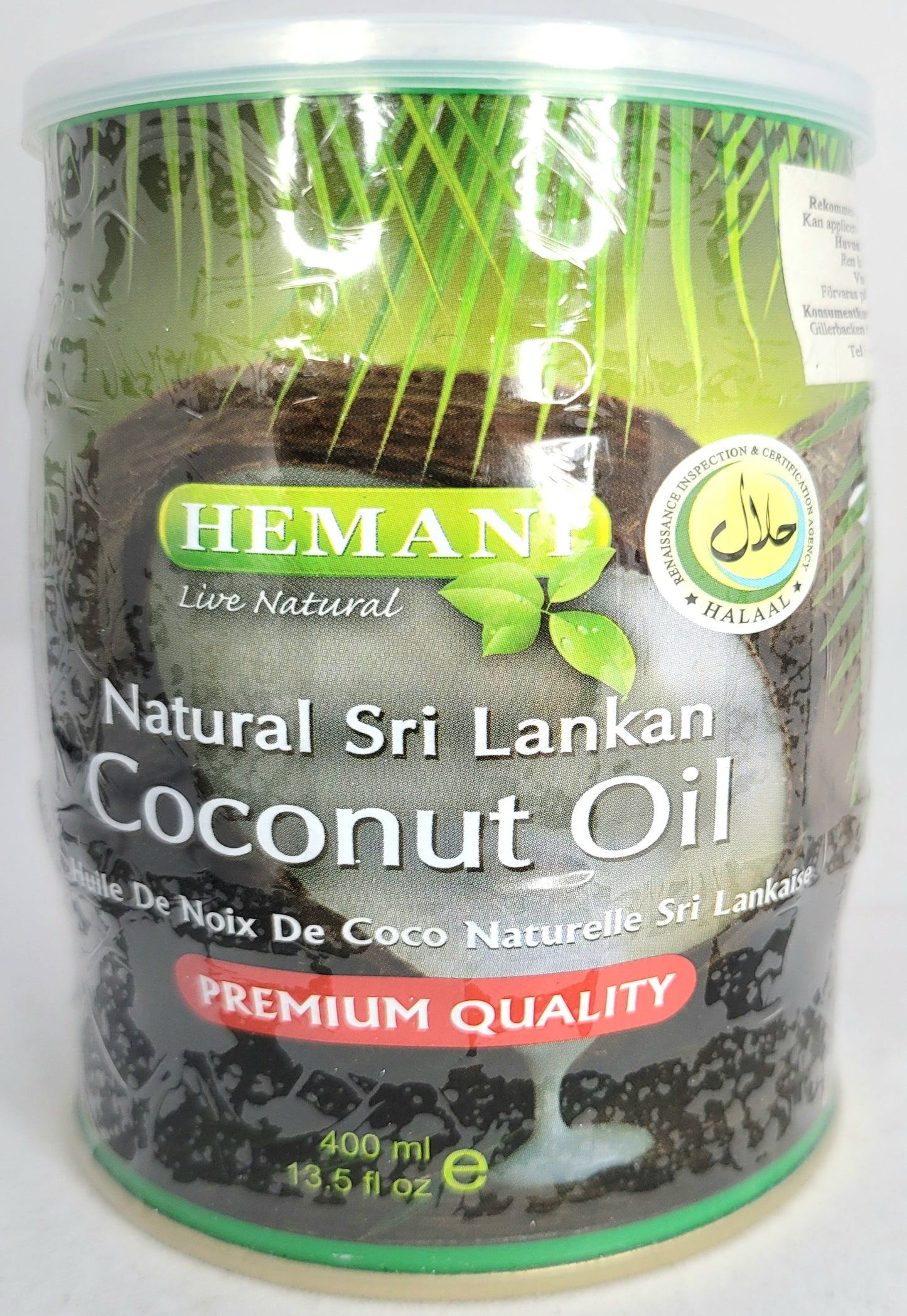 Aceite de coco natural Hemani 400 ml