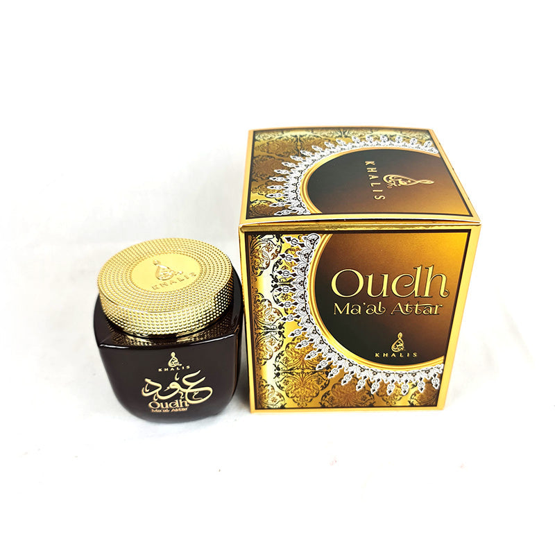 Oudh Khalis UAE Incienso Bakhoor Árabe Oud Fragancia 50g