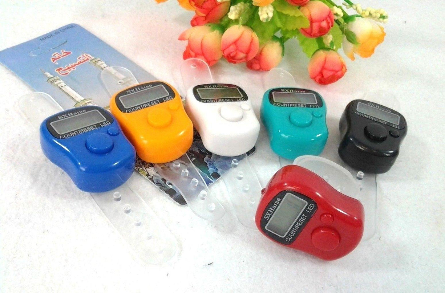 5-Digit Muslim Digital Finger Tasbeeh Counter Masbaha with LED (MiniTorch) - Islamic Shop