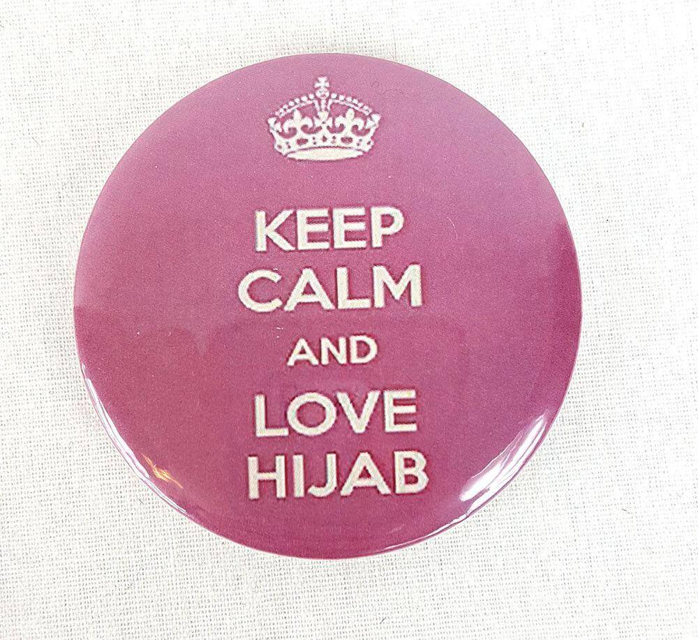 Muslim BADGE BUTTON PIN "Eid Mubarak" (Big Size 2.25inch/58mm) ISLAM GIFT - Arabian Shopping Zone
