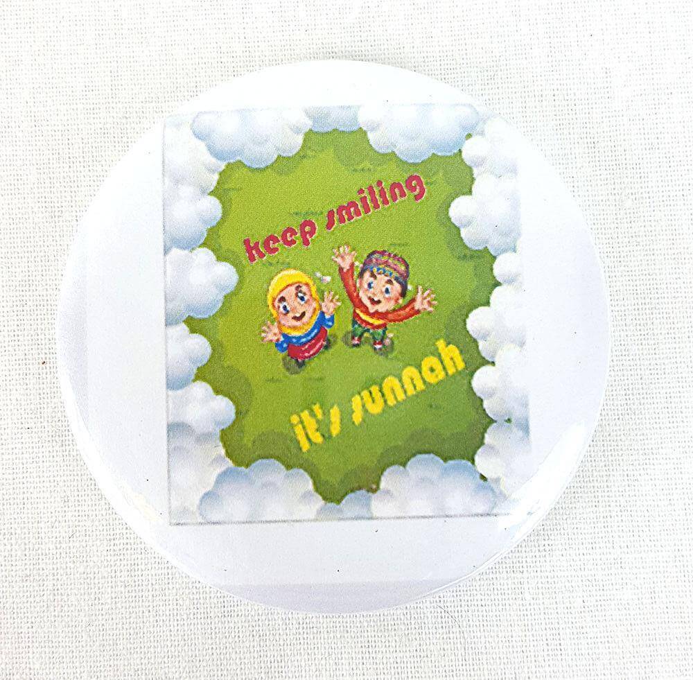 Muslim BADGE BUTTON PIN "Eid Mubarak" (Big Size 2.25inch/58mm) ISLAM GIFT - Arabian Shopping Zone