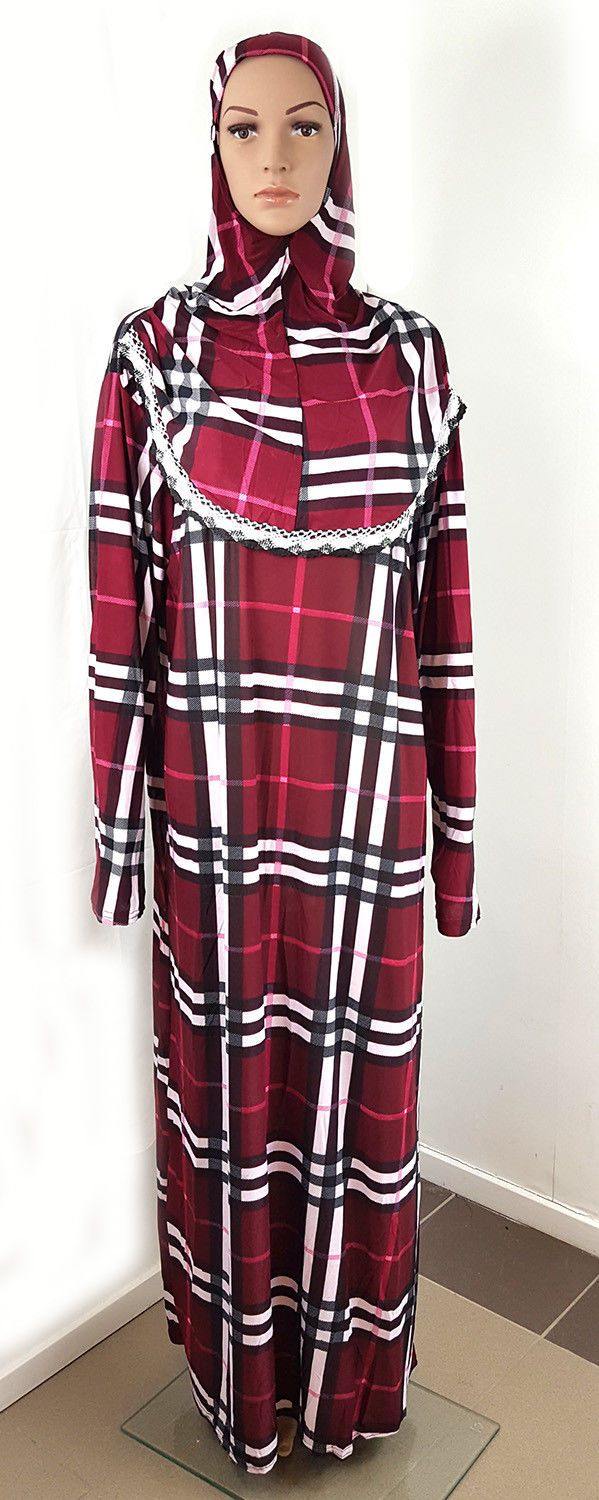 Muslim Islamic Galabeya Isdal Kaftan Gilbab Prayers Izdal Abaya Hijab Dress Eid - Arabian Shopping Zone