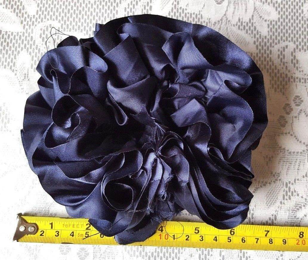Khaleeji Volumizer Shiny Scrunchie Large Maxi Flower Hair Tie Bun Scarf - Arabian Shopping Zone