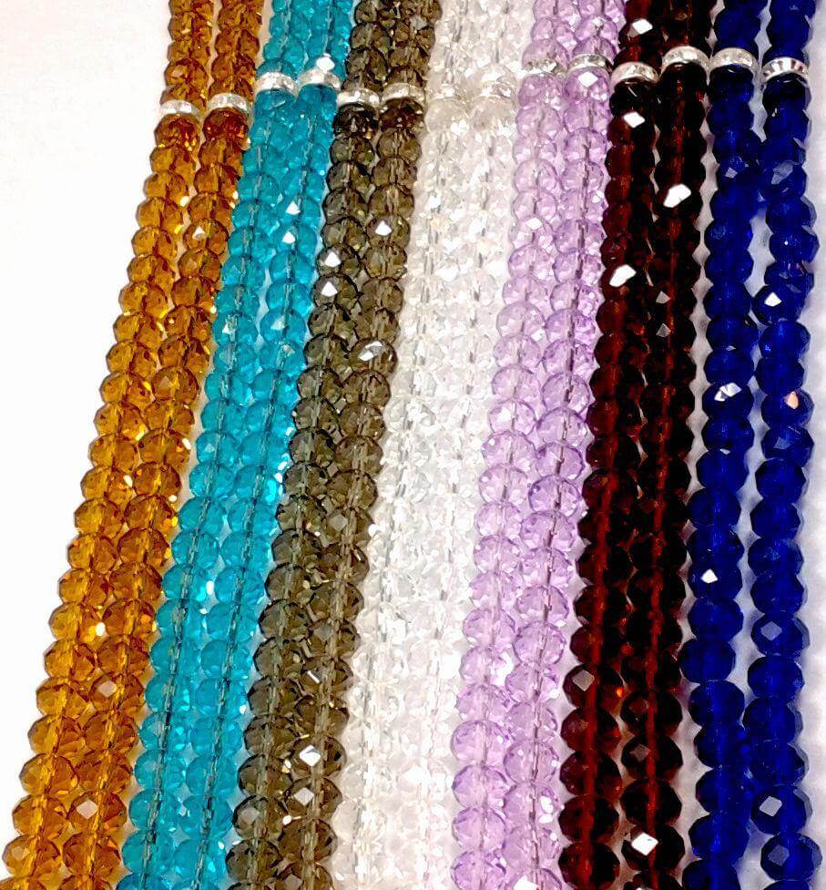 8mm Crystal Muslim Prayer Beads 99 Masbaha - Arabian Shopping Zone