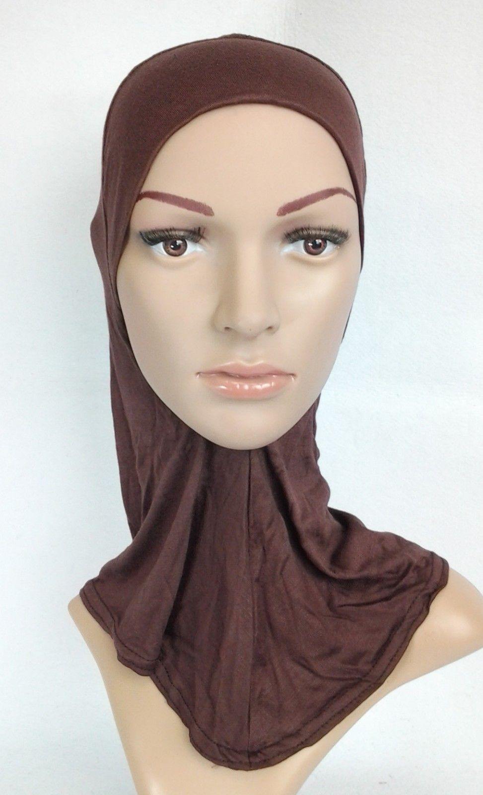 Women's Under Scarf Hat Cap Bone Bonnet Hijab Islamic Neck Cover Muslim - Arabian Shopping Zone