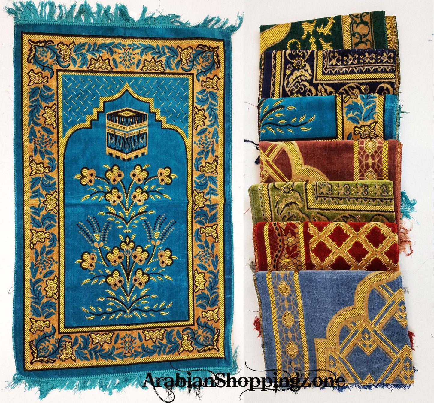 Turkish Soft Islamic Muslim Prayer Rug Namaz Carpet 110x70cm (43*27inch) - Arabian Shopping Zone