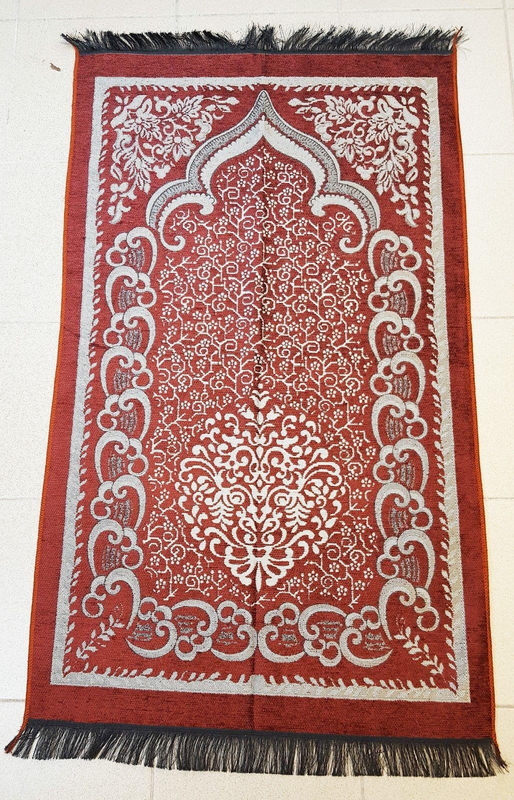 NEW CHENILLE Turkish Islamic Prayer Rug-CARPET-Mat Namaz Salat Musallah - Arabian Shopping Zone
