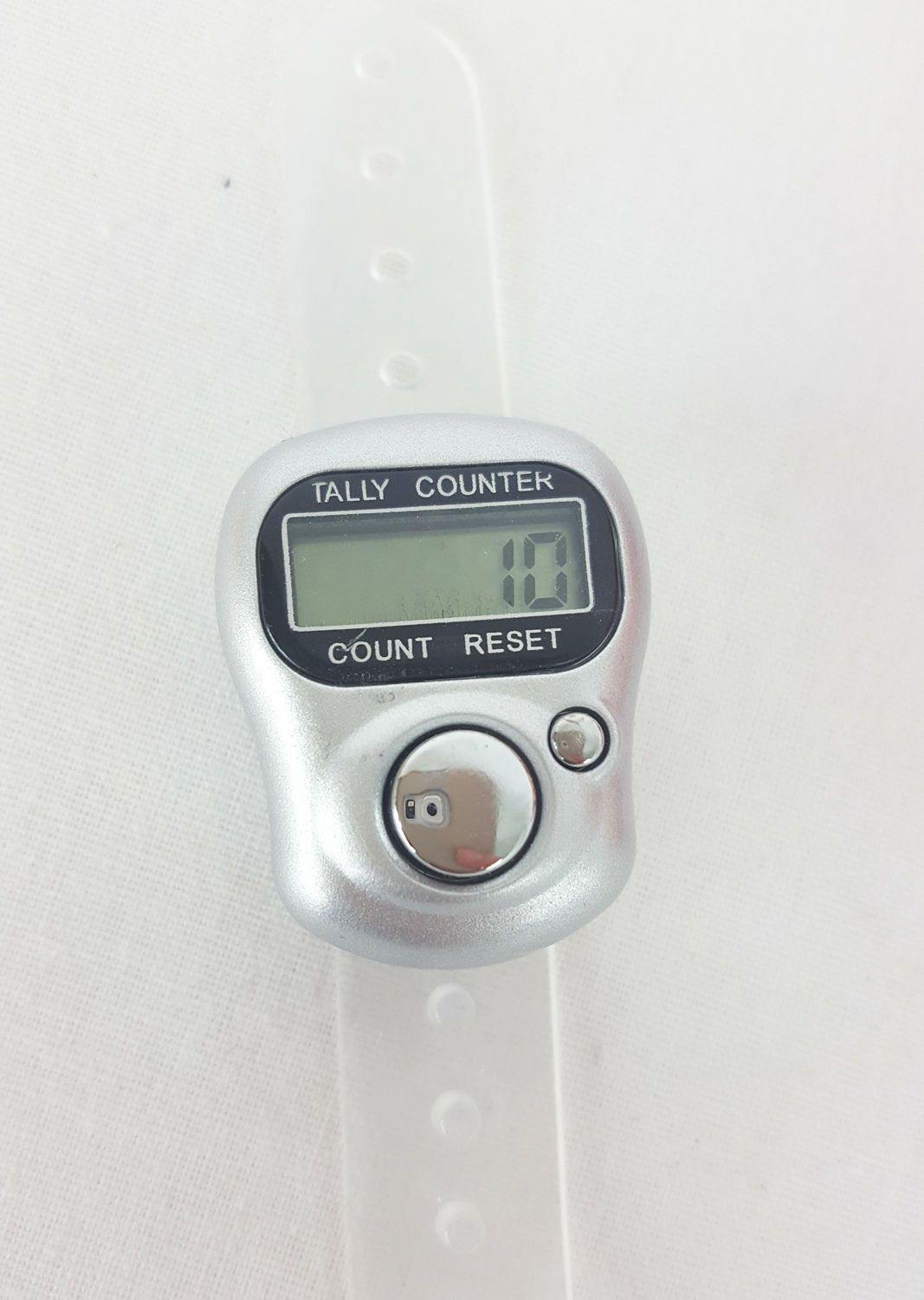 12-color-option Finger Hand Held Digital 5-Digit LCD Tally Counter Tasbeeh - Islamic Shop
