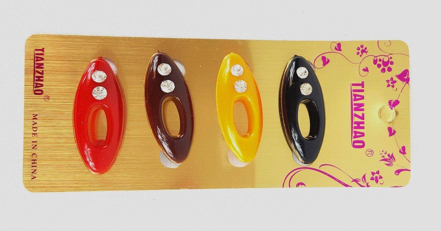 4pcs Plastic Rhinestone Muslim Hijab Pins Islamic Scarf Safety Pins - Islamic Shop