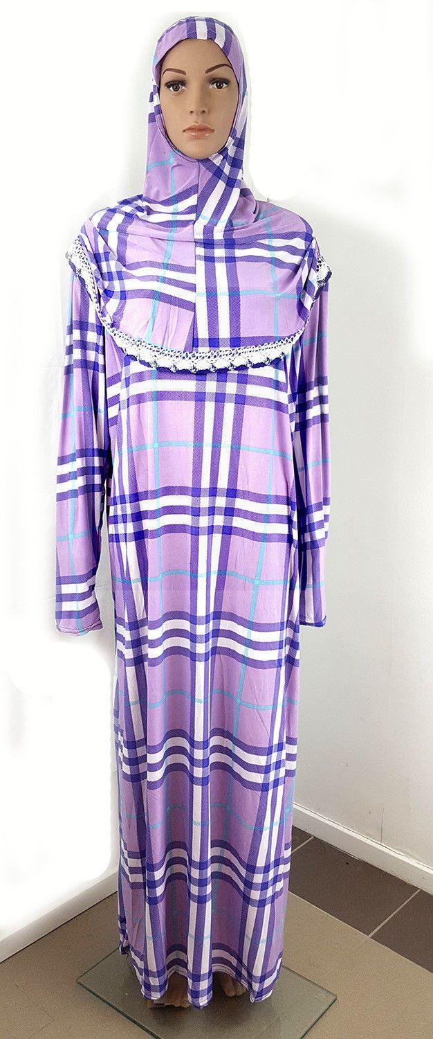 Muslim Islamic Galabeya Isdal Kaftan Gilbab Prayers Izdal Abaya Hijab Dress Eid - Arabian Shopping Zone