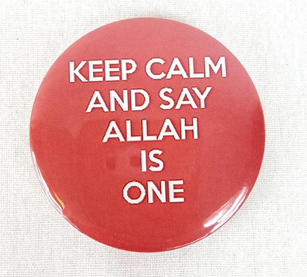 Muslim BADGE BUTTON PIN "Eid Mubarak" (Big Size 2.25inch/58mm) ISLAM GIFT - Arabian Shopping Zone