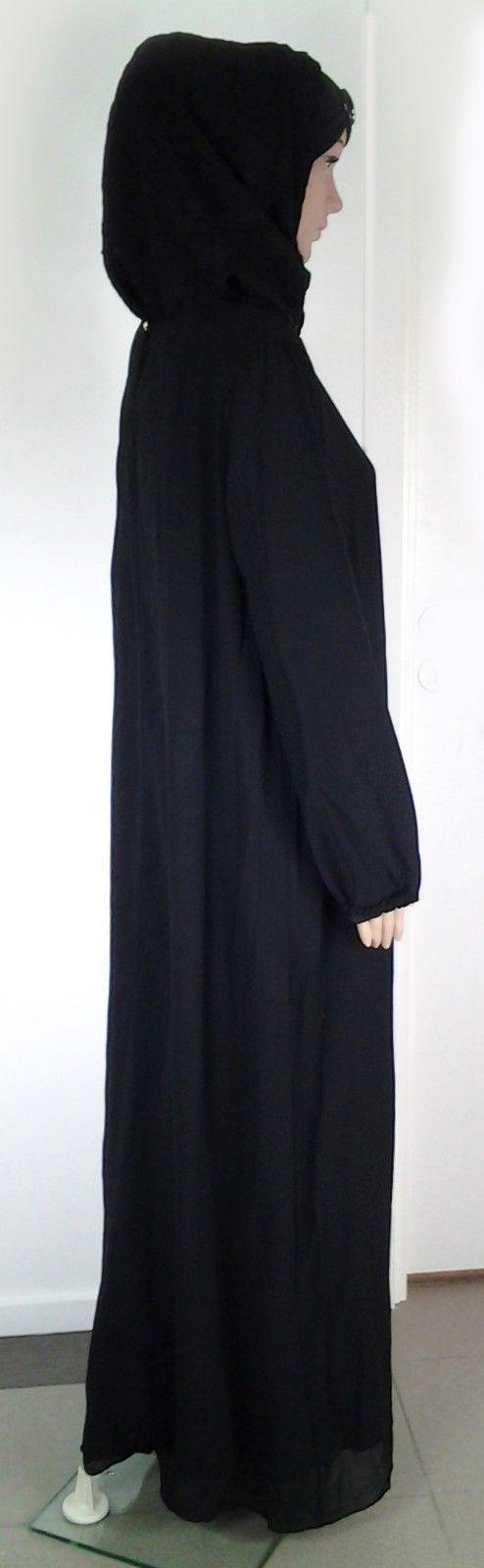 Chiffon Kaftan Islamic Abaya Jilbab Long Sleeve HSZ2001 (US14/16EU44/46UK18/20) - Arabian Shopping Zone