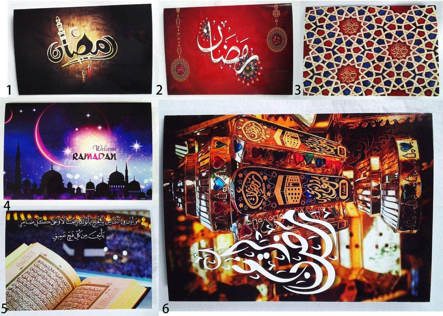 A5 Eid Mubarak Ramadan Card Happy Eid Muslim Greeting Cards Islamic Art/Gift - Islamic Shop