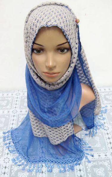 Women's Muslim Autumn Scarves Shawl Wrap Hijab knitting padded - Arabian Shopping Zone