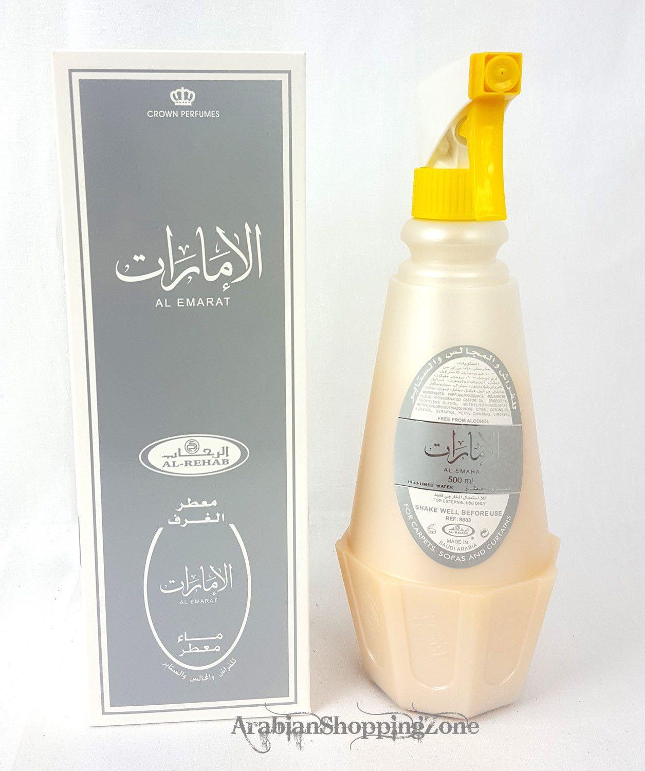 AL Rehab Room Freshener Spray 500ML Arab Fragrance Water Base 25 Types - Islamic Shop
