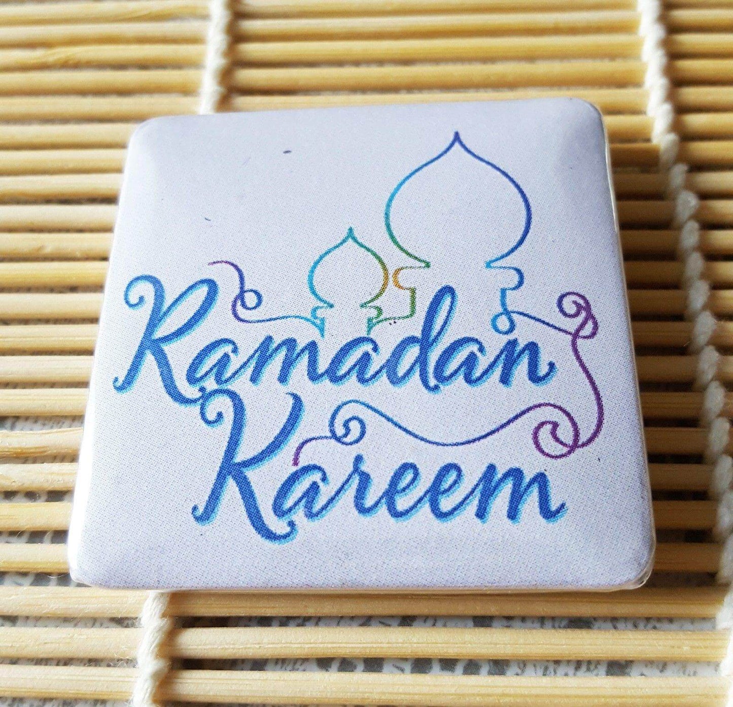 Muslim BADGE BUTTON PIN "Ramadan" (Big Size 2.25inch/58mm) ISLAM GIFT - Arabian Shopping Zone