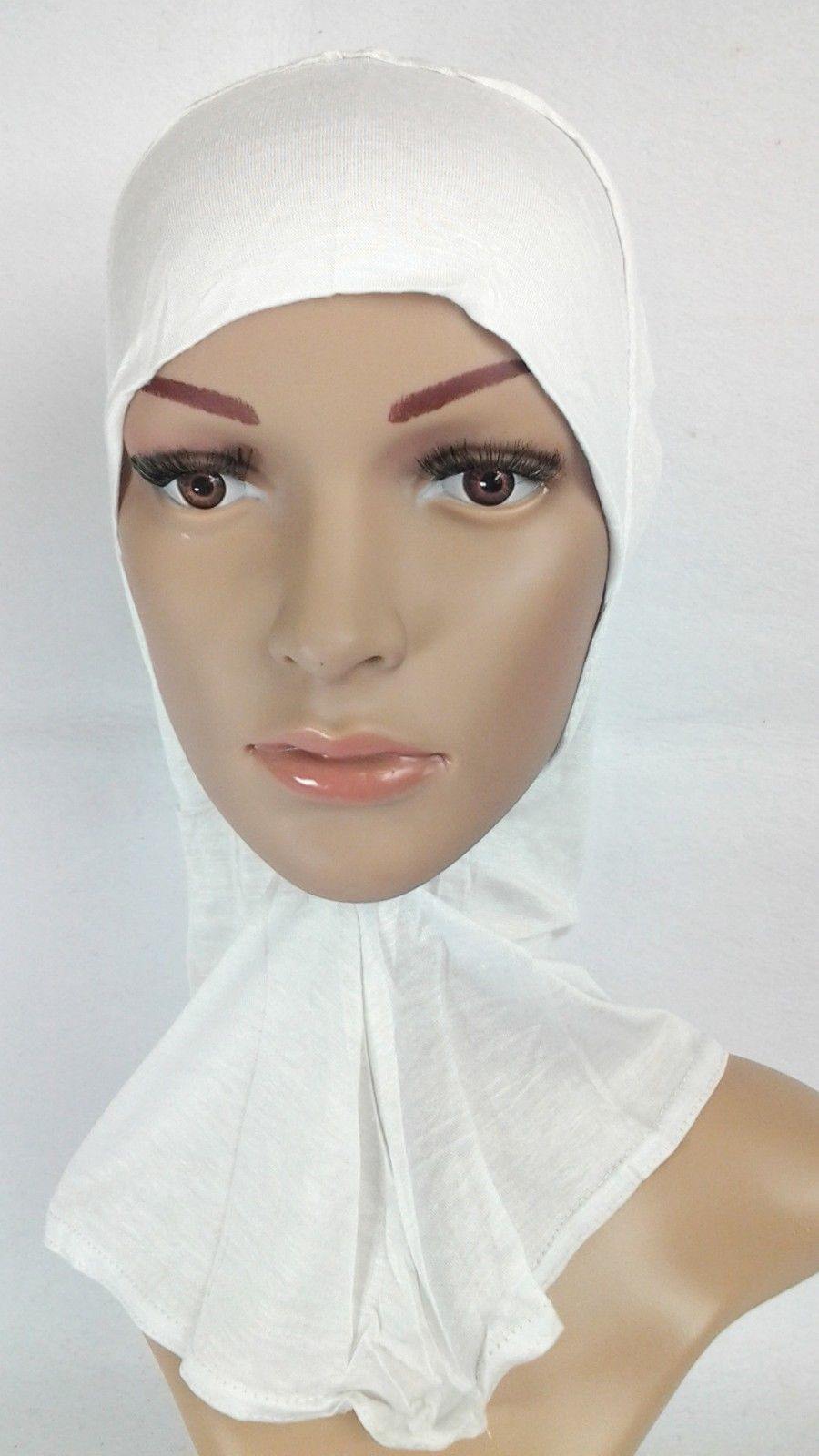 Women's Under Scarf Hat Cap Bone Bonnet Hijab Islamic Neck Cover Muslim - Arabian Shopping Zone