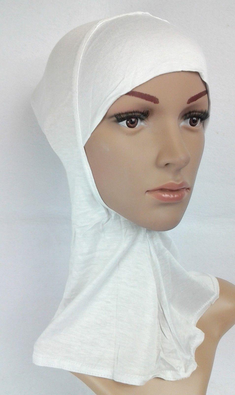 Women's Under Scarf Hat Cap Bone Bonnet Hijab Islamic Neck Cover Muslim - Arabian Shopping Zone