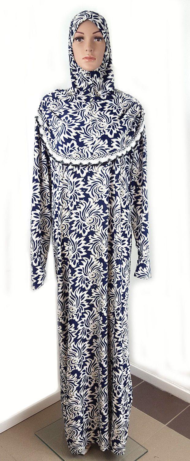 Muslim Islamic Galabeya Isdal Kaftan Gilbab Prayers Izdal Abaya Hijab Dress Eid - Arabian Shopping Zone
