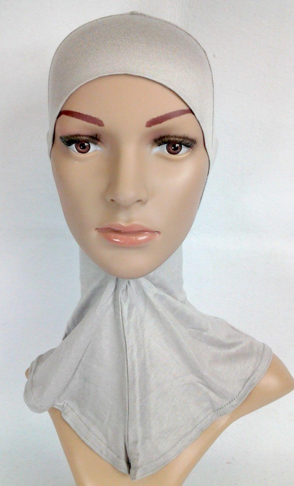 Women's Under Scarf Hat Cap Bone Bonnet Hijab Islamic Neck Cover Muslim - Arabian Shopping Zone