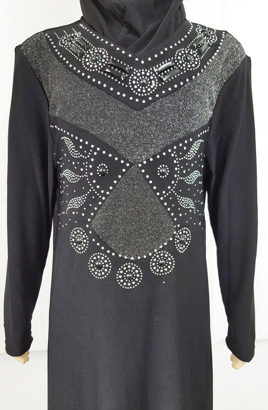 Classic Girls Muslim Dress Kids Long Sleeve Abaya Islamic 3-12T - Arabian Shopping Zone