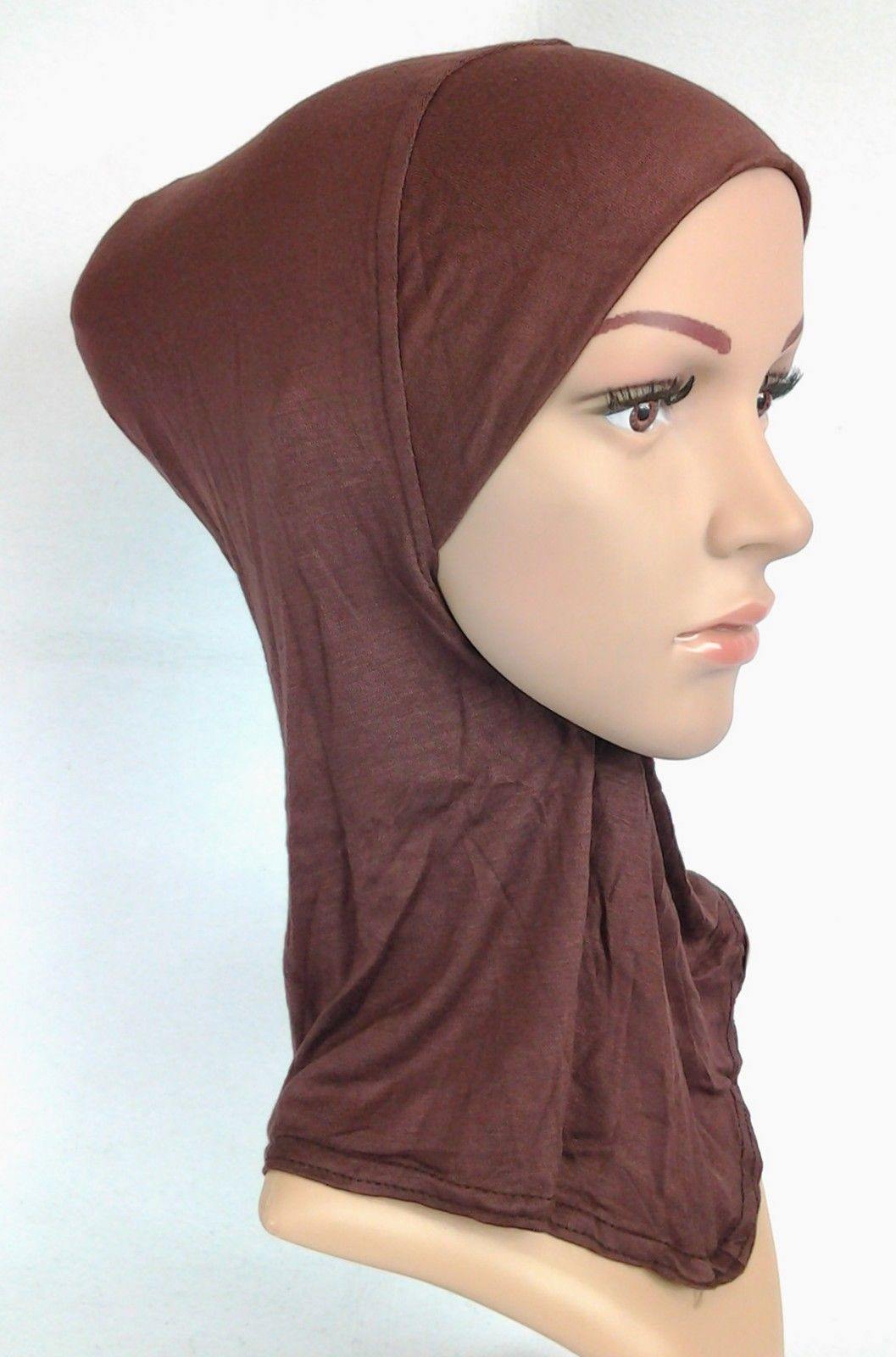 Women's Under Scarf Hat Cap Bone Bonnet Hijab Islamic Neck Cover Muslim - Arabian Shopping Zone