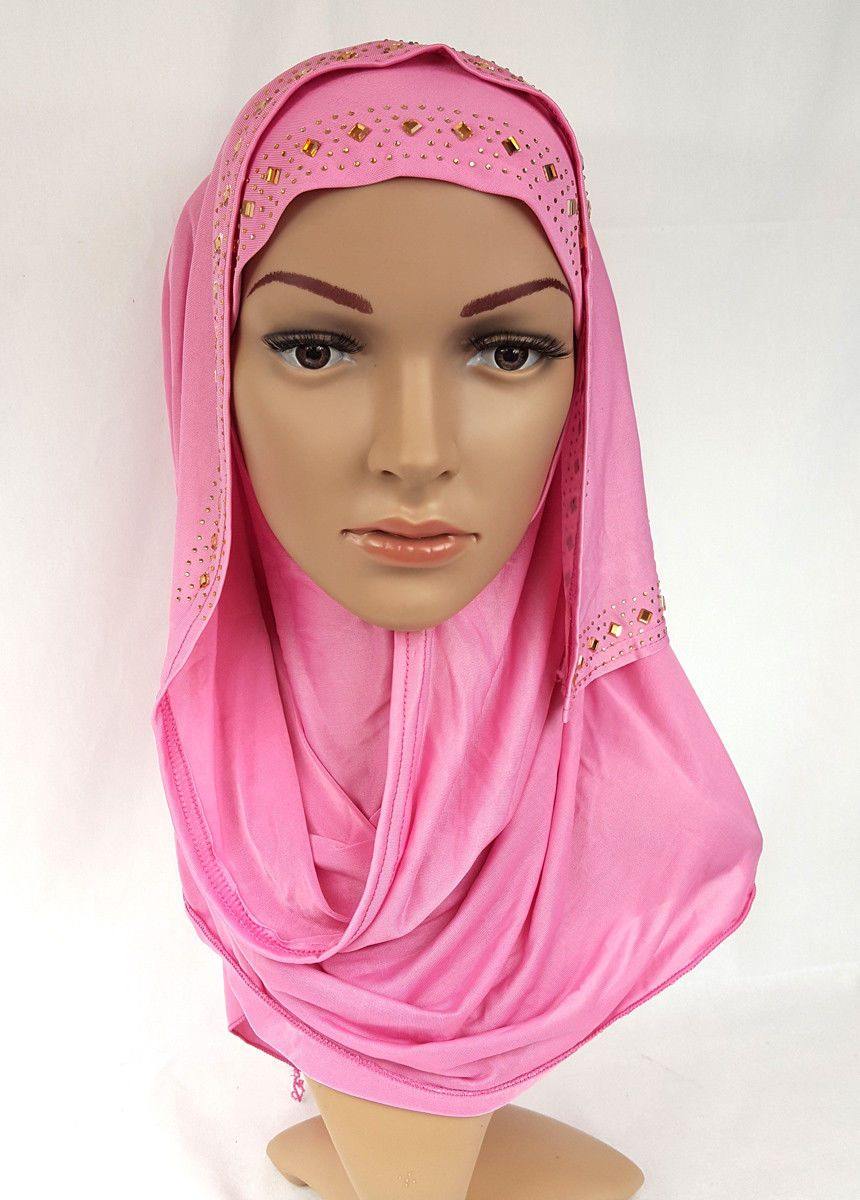 Slip On Instant Amira Style VISCOSE on-the-go Hijab Scarf ASZ0104 - Arabian Shopping Zone