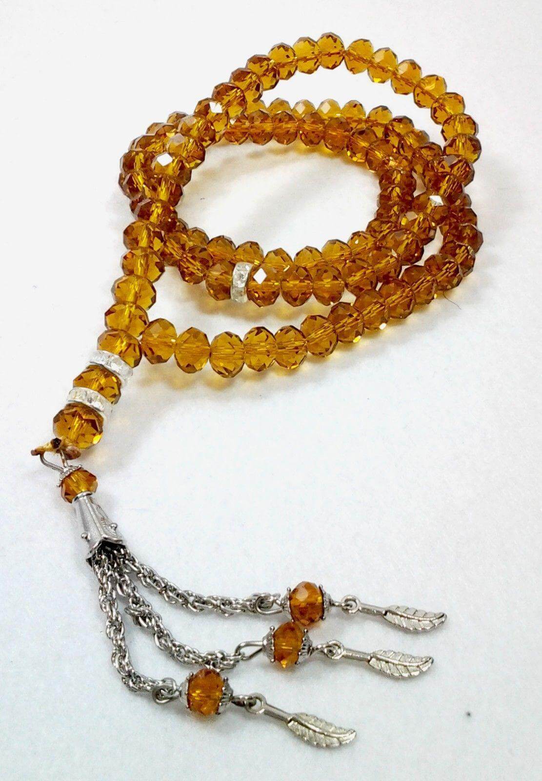 8mm Crystal Muslim Prayer Beads 99 Masbaha - Arabian Shopping Zone