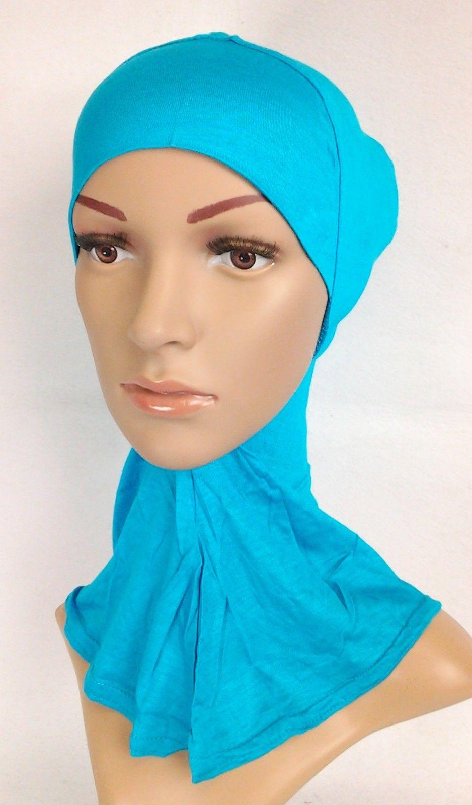 Women's Under Scarf Hat Cap Bone Bonnet Hijab Islamic Neck Cover Muslim - Arabian Shopping Zone