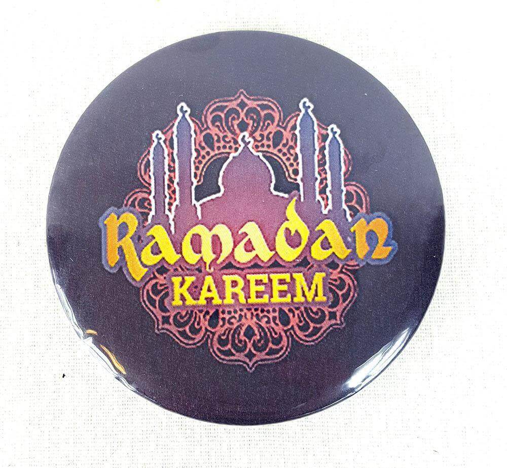 Muslim BADGE BUTTON PIN "Eid Mubarak" (Big Size 2.25inch/58mm) ISLAM GIFT - Arabian Shopping Zone