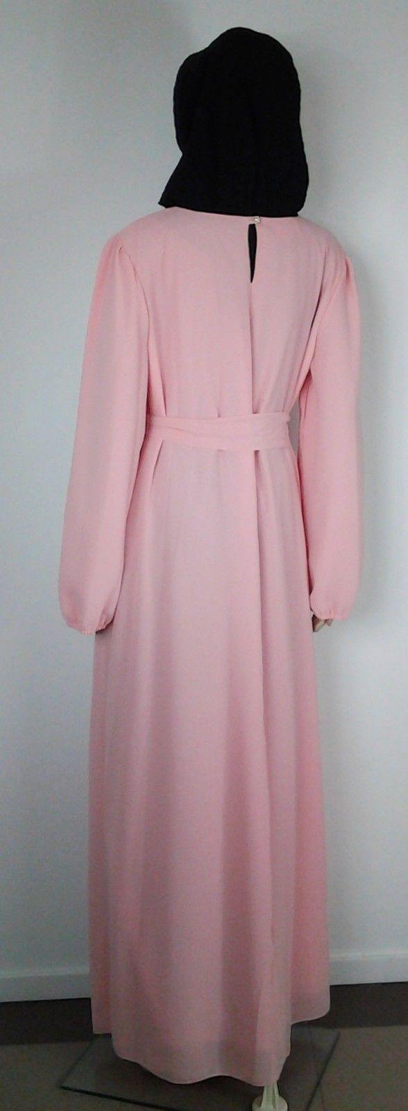 Chiffon Kaftan Islamic Abaya Jilbab Long Sleeve HSZ2001 (US14/16EU44/46UK18/20) - Arabian Shopping Zone