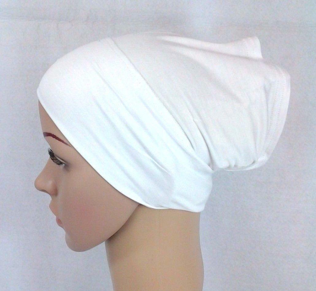 Cotton UnderHijab Scarf Shawl Slip on Bonnet Hijab Tube Hair Loss (12 colors) - Arabian Shopping Zone