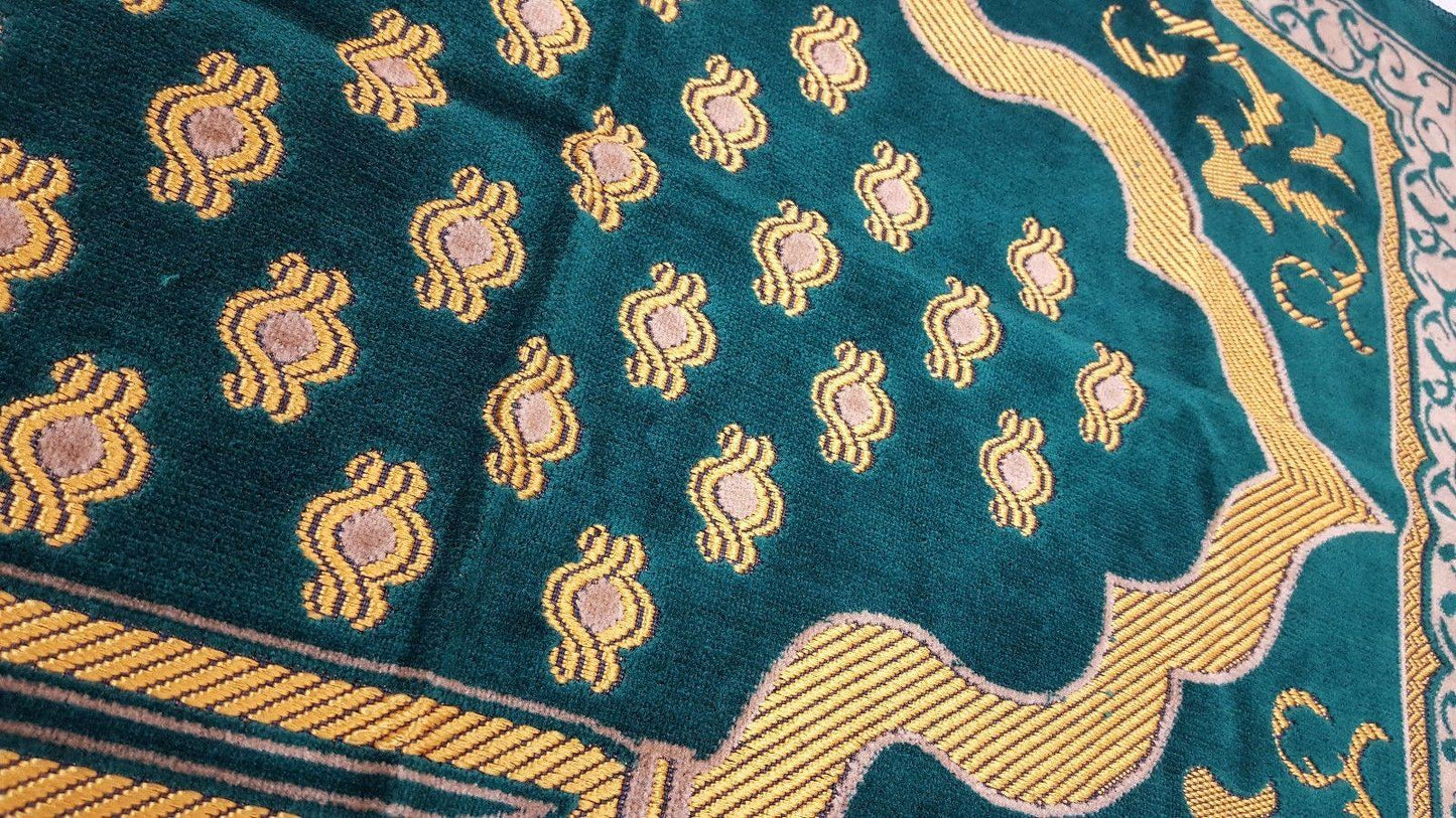 Turkish Soft Islamic Muslim Prayer Rug Namaz Carpet 110x70cm (43*27inch) - Arabian Shopping Zone