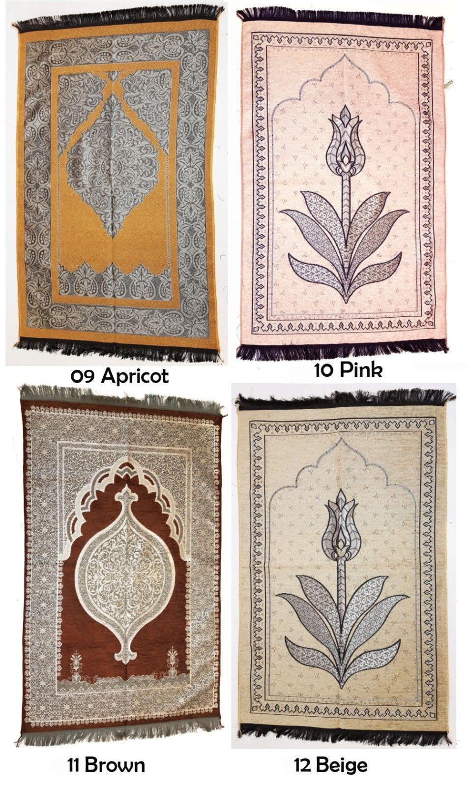 NEW CHENILLE Turkish Islamic Prayer Rug-CARPET-Mat Namaz Salat Musallah - Arabian Shopping Zone