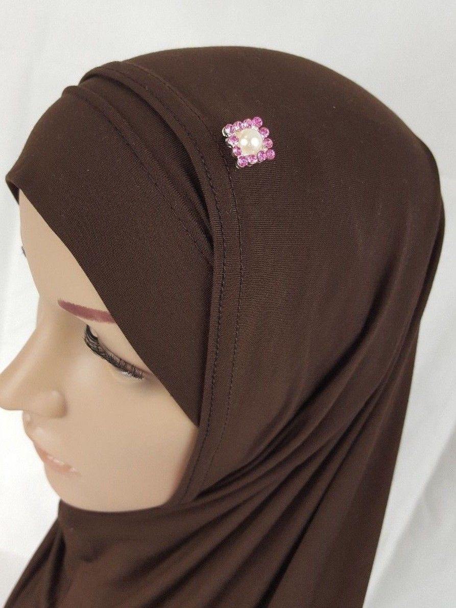 MAGNETIC headscarf abaya shawl scarf PINLESS BROOCH HIJAB PIN Rhinestone - Arabian Shopping Zone