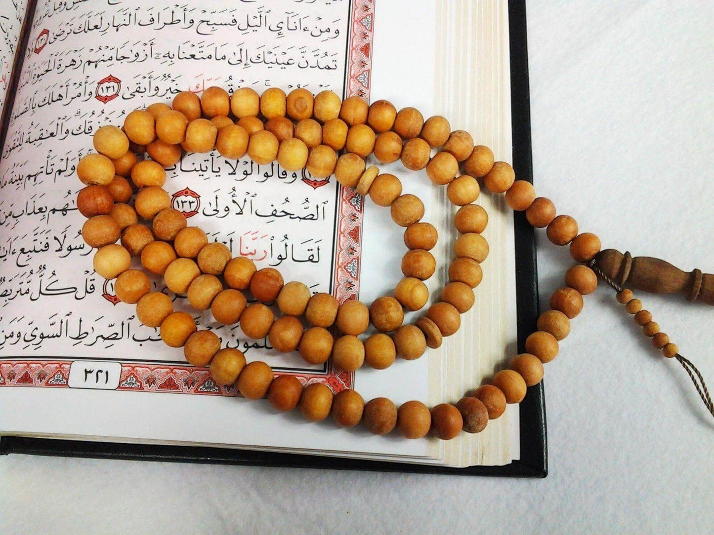 Natural Sandalwood Islam Muslim Prayer Beads 99 Masbaha 8mm Smell-so-good - Arabian Shopping Zone