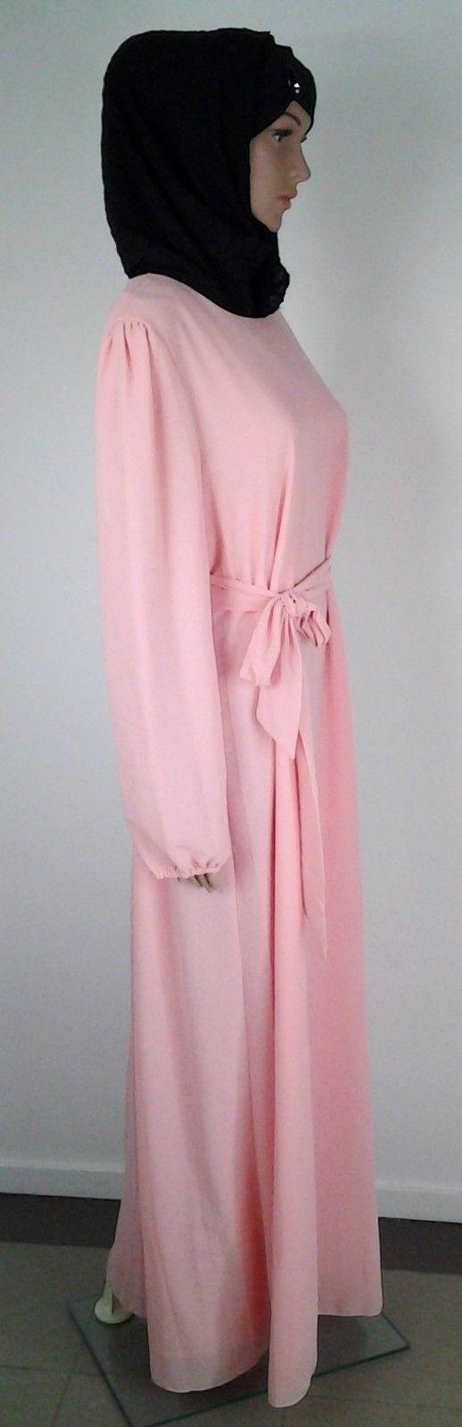 Chiffon Kaftan Islamic Abaya Jilbab Long Sleeve HSZ2001 (US14/16EU44/46UK18/20) - Arabian Shopping Zone